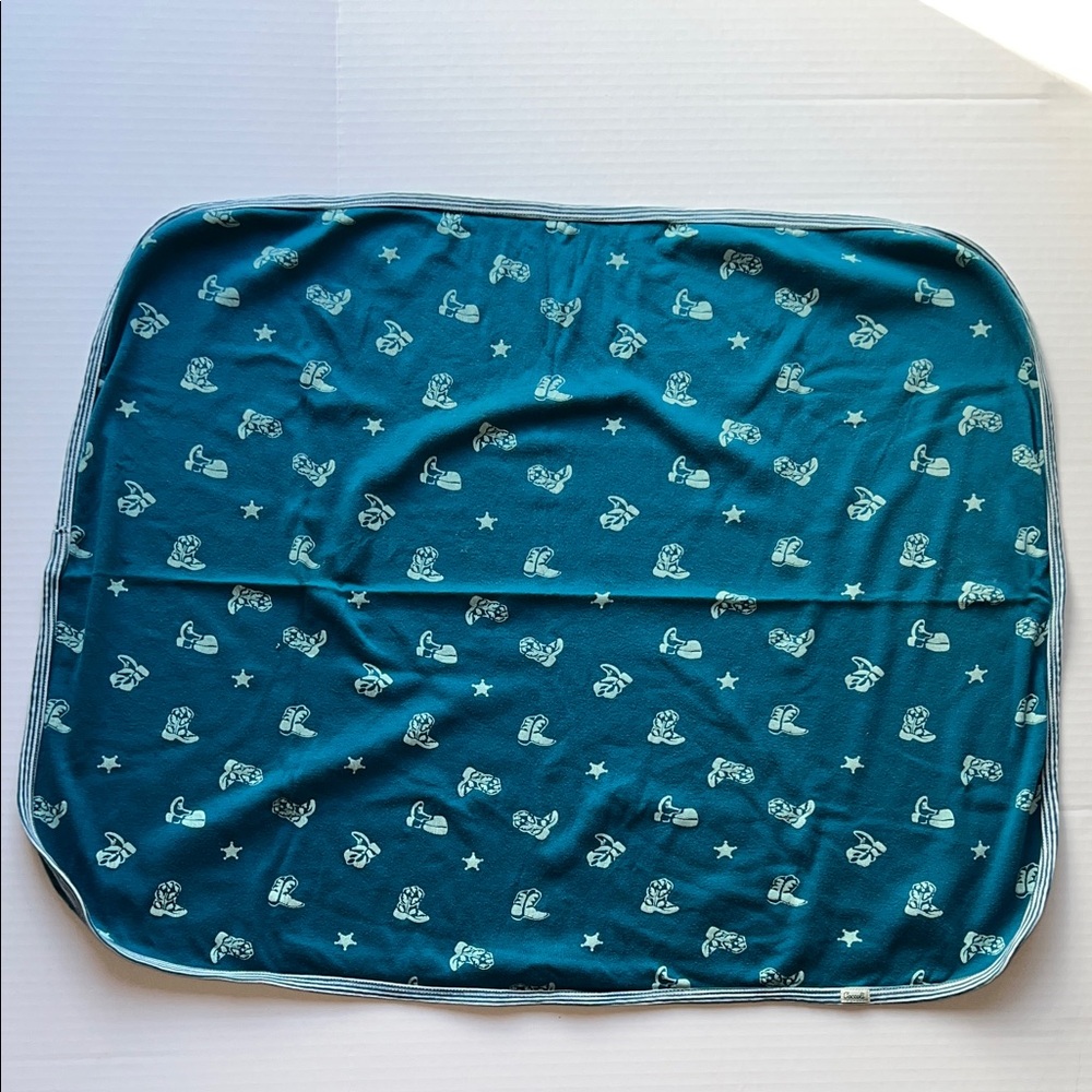 Coccoli Kid's Cotton Baby Blanket - Cowboy Boots Print